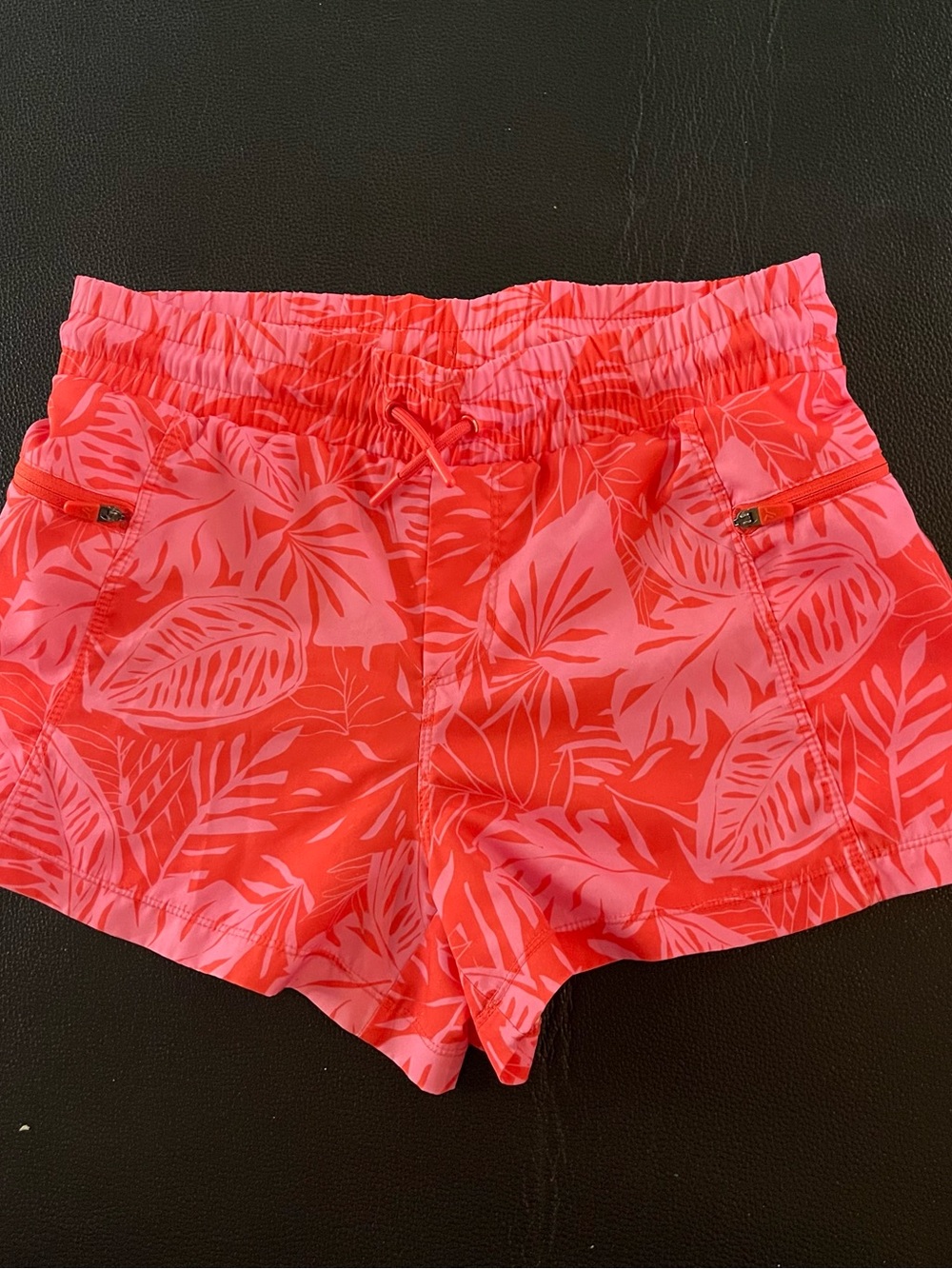 Old Navy Coral Pink Tropical Print Swim Shorts